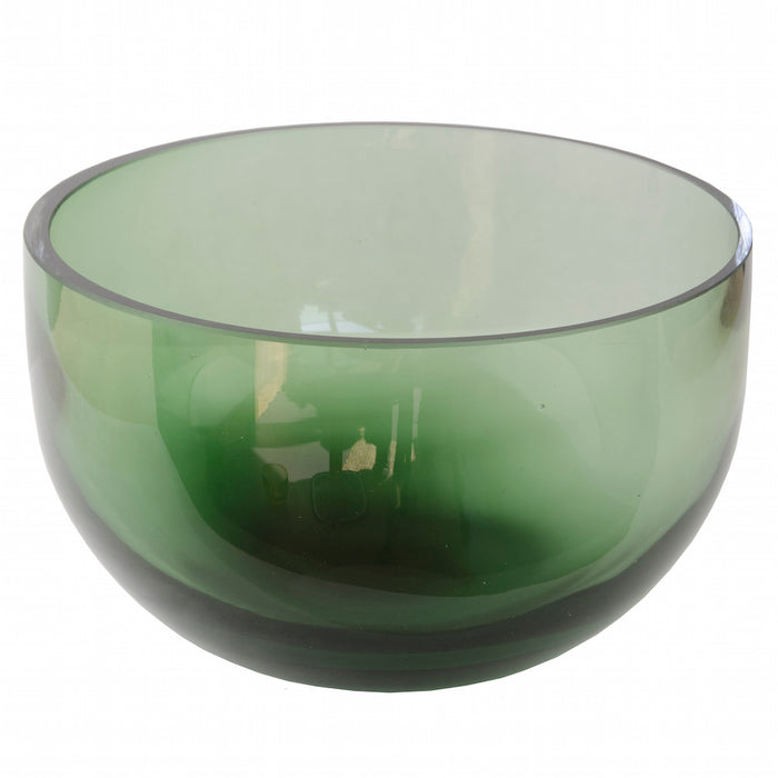 Schaal Manu groen glass Ø19,5x12cm